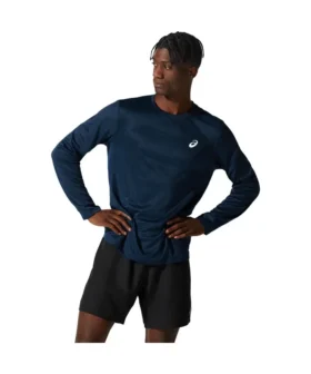 Silver Long Sleeves T-Shirt “French Blue”